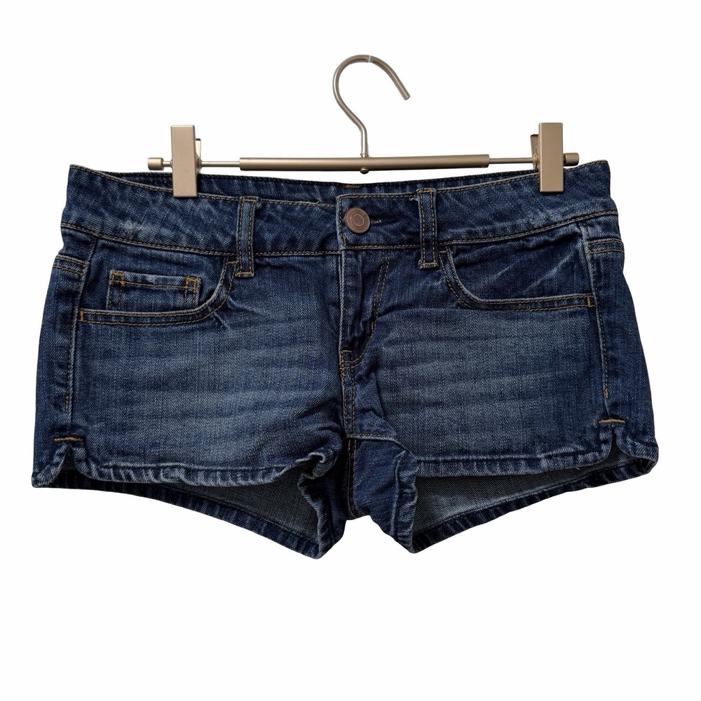 Vintage Forever 21 Womens Micro Mini Denim Shorts Size 26 Fairy Twee Grunge Y2K